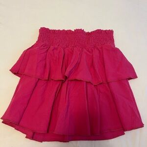 SHEIN Hot Pink Ruffled Skirt